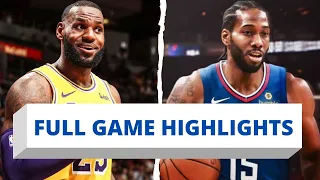 LA Lakers vs LA Clippers Full Game Highlights October 22, 2019