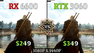 RX 6600 vs RTX 3060 | Test In 10 Games at 1080P & 1440P