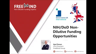 NIH/DoD Funding Opportunities for UK Academics