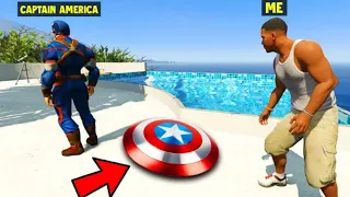 GTA 5 : I Stole THE SHIELD From CAPTAIN AMERICA !! MALAYALAM