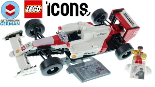 LEGO Icons 10330 McLaren MP4/4 & Ayrton Senna – LEGO Speed Build Review