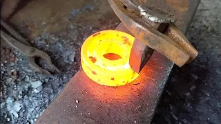 How to make hunter knife from bearing | full process |