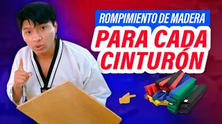 ROMPIMIENTO de MADERA para TODOS los CINTURONES | Tutorial