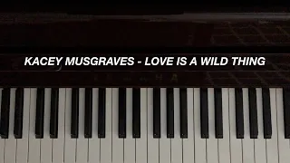 Kacey Musgraves - Love Is A Wild Thing (Piano Cover) [Sheet Music]