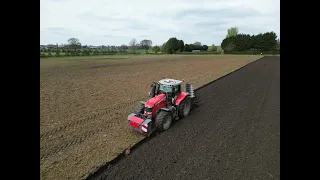 spring ploughing 2023 with Massey Ferguson 7726