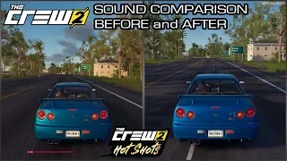 The Crew 2 - Nissan Skyline R34 Sound Comparison - Before and After April Update (Hot Shots Update)