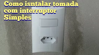 COMO INSTALAR TOMADA E INTERRUPTOR SIMPLES PASSO A PASSO