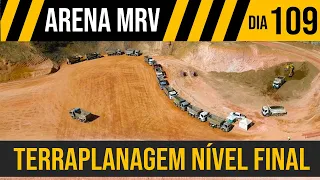 ARENA MRV A TERRAPLANAGEM JÁ ESTÁ NO NIVEL FINAL - DIA 109  - Estádio do Atlético MG - GALO - DRONE