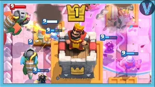 1 УРОВЕНЬ РВЕТСЯ В ТОП! Лучшие бои на 1 лвл / Clash Royale