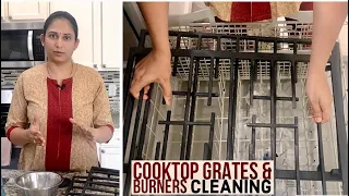 How to Clean Gas Cooktop grates & burners with and without a dishwasher?