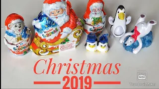 Christmas Special Edition - Kinder Surprise EGGs 2019 - Santa Claus, Penguins, Polar Bear