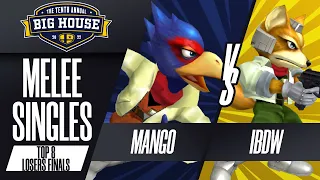 Mang0 vs iBDW - Melee Singles Top 8: Losers Finals - The Big House 10 | Falco vs Fox