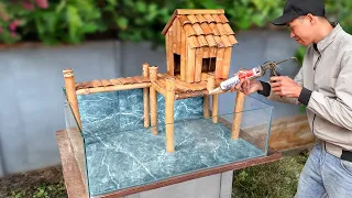 Unique and creative fish tank from glass