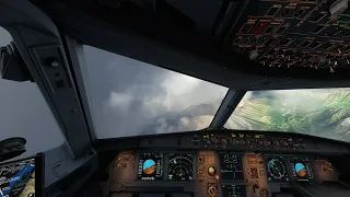 Approach and landing in Anchorage, Alaska - Airbus A320 - with VATSIM ATC -  TPC6
