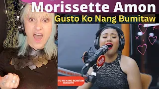 Morissette Amon " Gusto Ko Nang Bumitaw"  live on Wish 107.5 Bus | Artist Reaction & Analysis