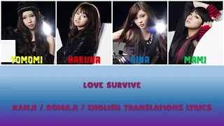 SCANDAL - LOVE SURVIVE Lyrics [Kan/Rom/Eng Translations]