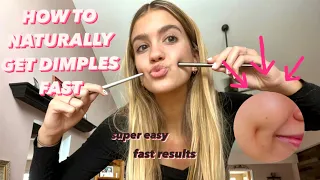 HOW TO NATURALLY GET DIMPLES FAST | 2023