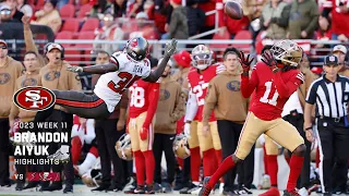 Every catch from Brandon Aiyuk's 156-yard game vs. Buccaneers | Week 11