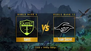 Team Secret vs Quest - Regional Qualifiers - WEU - Day 5