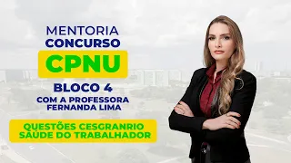 AFT 2024  CNU BLOCO 04 - Questões CESGRANRIO  – Segurança e Saúde do Trabalhador PARTE 01