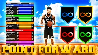 *NEW* GAMEBREAKING POINT FORWARD BUILD ON NBA 2K22 CURRENT GEN!! BEST BUILD??