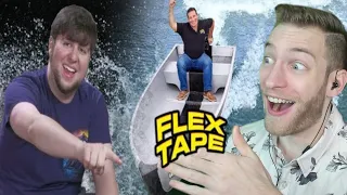 THE GREATEST VIDEO EVER??!! Reacting to "Waterproofing My Life With FLEX TAPE" - JonTron