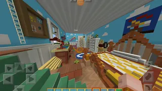 Minecraft Toy story Mash-up part1 tour of Andy's  house