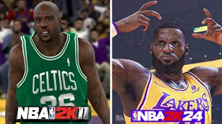 Winning A Game Using The Oldest Player in EVERY NBA 2K!