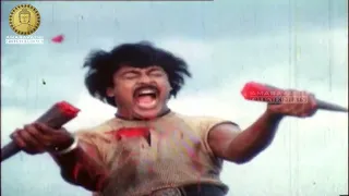 MegaStar Chiranjeevi Rustum OLD Telugu Full Movie Bull Fight Scene | Amaravathi Cinemas