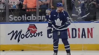 Auston Matthews Game 5 Warm Up