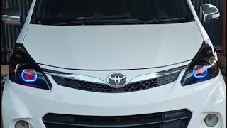 modifikasi custom lampu mobil, Pasang projie HID VAHID di lampu xenia  avanza all new 2012-2015