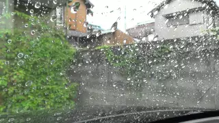 【雨の映像】車の中からの映像と音 02【60分】　Rain Sounds1 hour