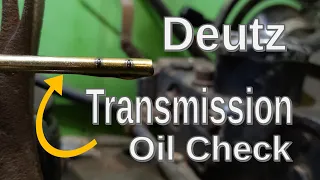 Deutz Fahr D4506 Tractor – TRANSMISSION OIL – How to Check