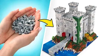 Budujemy zamek z mostem z mini cegieł