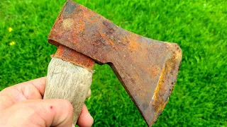 THE CARPENTERS DON'T WANT YOU TO KNOW THIS! Few people know this modern ax heading method!
