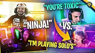 NINJASHYPER ARGUES WITH NICKMERCS! HE ACTUALLY  RAGE QUIT! (Fortnite: Battle Royale)