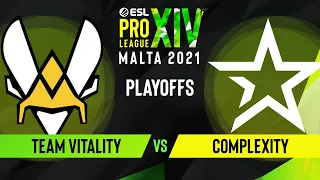 CS:GO - Complexity vs. Team Vitality [Vertigo] Map 1 - ESL Pro League Season 14 - Playoffs