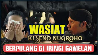 Wasiat Dalang Ki Seno Nugroho Minta Diiringi Gamelan jika Meninggal