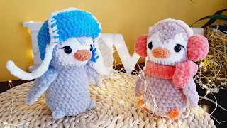 Easy Crochet Penguin - Tutorial, Baby Penguin Crochet Doll, Tutorial Amigurumi Penguin