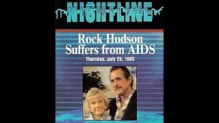 ABC NightLine - ROCK HUDSON has AIDS (7-25-1985 VHS)