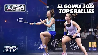 Squash: El Gouna 2019 - Top 5 Women's Rallies