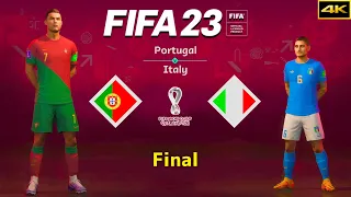 FIFA 23 - PORTUGAL vs. ITALY - FIFA World Cup Final - Ronaldo vs. Verratti - PS5™ [4K]
