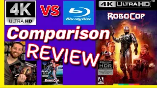 RoboCop 4K UHD Blu Ray Review Limited Edition & SteelBook 4K vs Blu Ray Image Comparisons & Unboxing