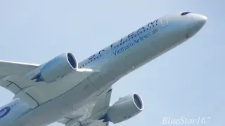 [Skyteam] Vietnam Airlines Airbus A350-900 (VN-A897) takeoff from NRT/RJAA (Tokyo - Narita) RWY 16R