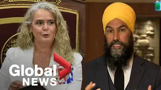 Throne speech: NDP Leader Jagmeet Singh urges paid sick leave, no cuts to COVID-19 support