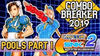 Capcom vs. SNK 2 - Combo Breaker 2019 Pools Part 1[1080p/60fps]