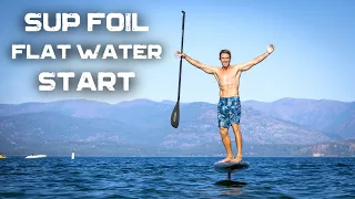 How to | SUP FOIL | on flat water