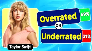 Choose Underrated or Overrated..! | 60 Famous Singers in 2023