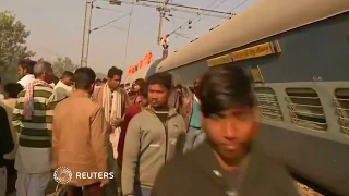 Train derails in India killing seven