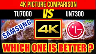 Samsung TU7000 vs LG UN7300  4K Picture Comparison